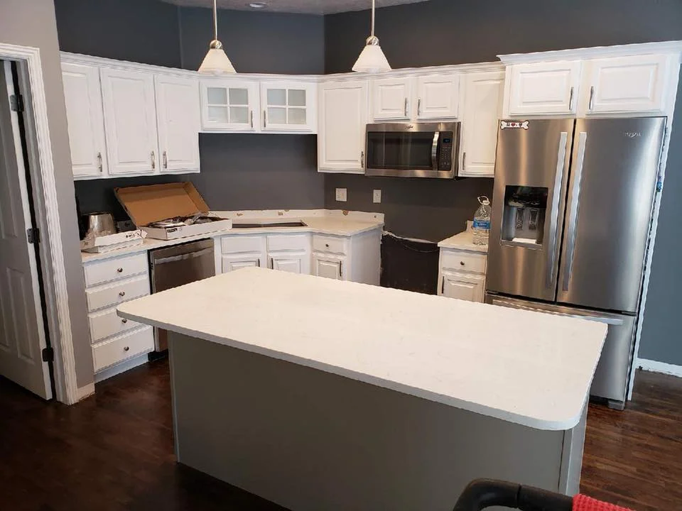 Painted kitchen cabinets